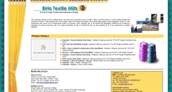 Desktop Screenshot of birlatextile.com
