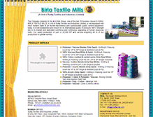 Tablet Screenshot of birlatextile.com